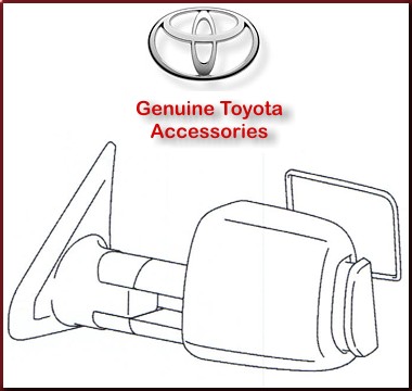 2007-2021 Toyota Right Outer Door Mirror Assembly Tundra